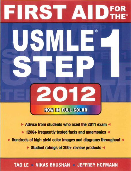 First Aid for the USMLE Step 1 2012